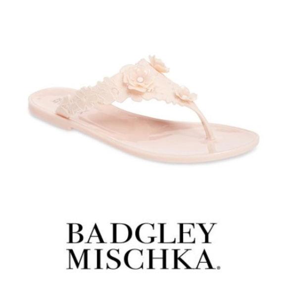 Badgley Mischka Shoes - Badgley Mischka Pink Bali Jelly Flip Flop Sz 10 M